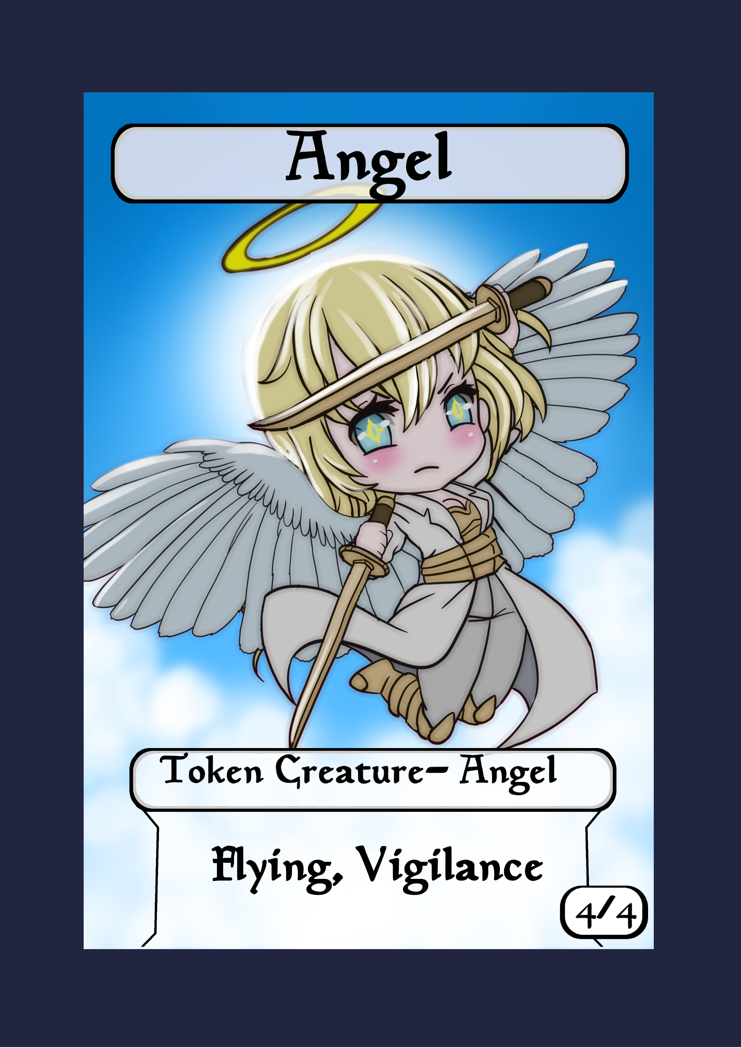 Angel 4/4 w/ Flying & Vigilance Token Mega Chibi Angel 4/4 w/ Flying & Vigilance Token Mega Chibi