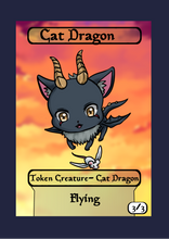 Load image into Gallery viewer, Cat Dragon 3/3 w/ Flying Token