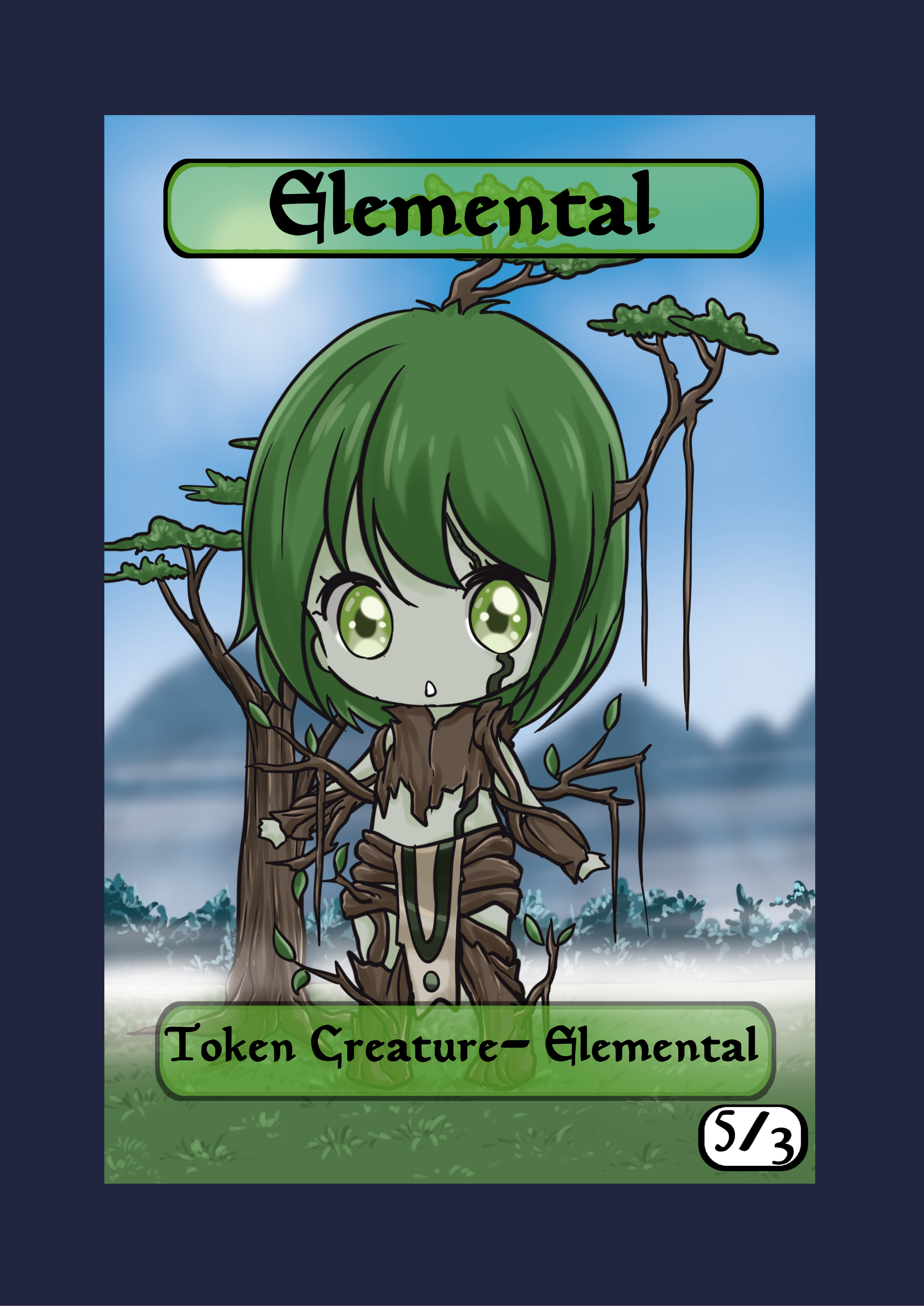 Elemental 5/3 Token Mega Chibi Elemental 5/3 Token Mega Chibi