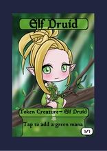 Load image into Gallery viewer, Elf Druid 1/1 Token