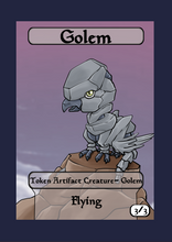 Load image into Gallery viewer, Golem 3/3 w/ Flying Token