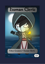 Load image into Gallery viewer, Human Cleric 1/1 Token