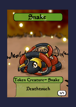 Load image into Gallery viewer, Snake 1/1 Deathtouch Token
