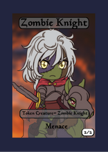 Load image into Gallery viewer, Zombie Knight 2/2 w/ Menace Token