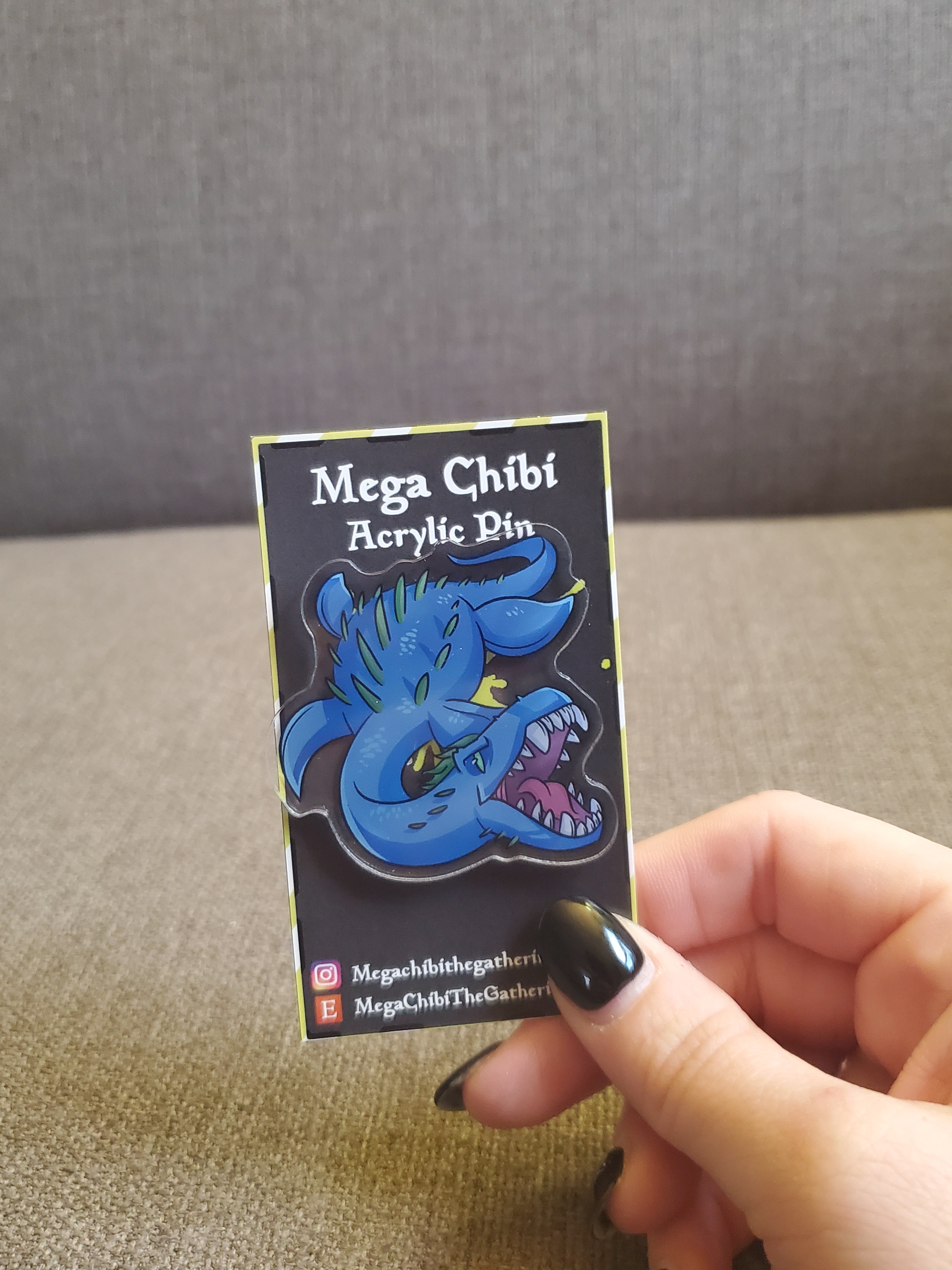 Nezahal Primal Tide Acrylic Pin – Mega Chibi