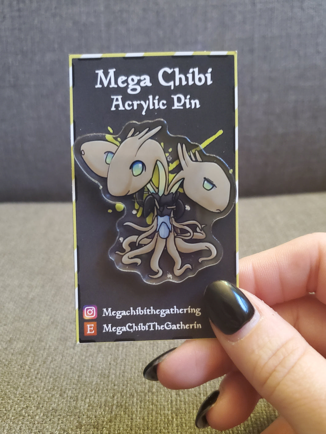 Sliver Overlord Acrylic Pin