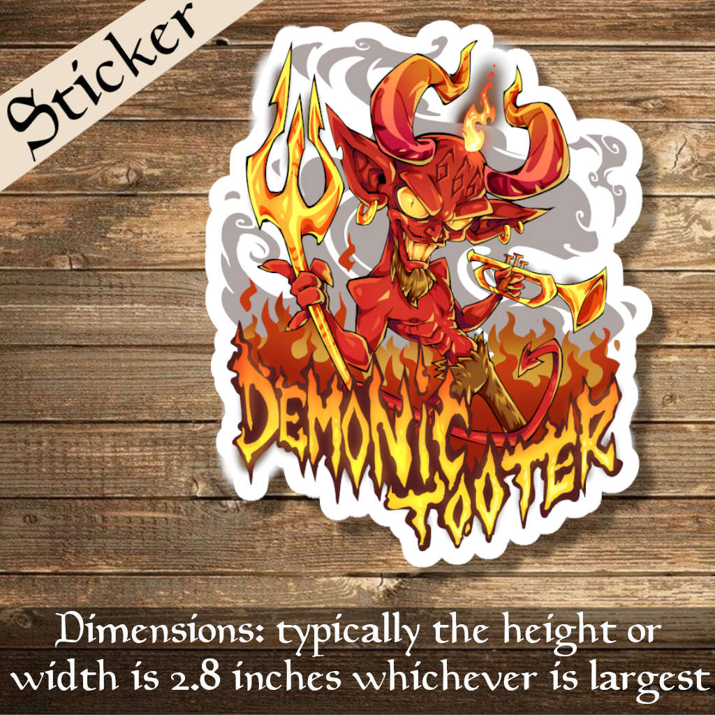 Demonic Tooter (sticker)