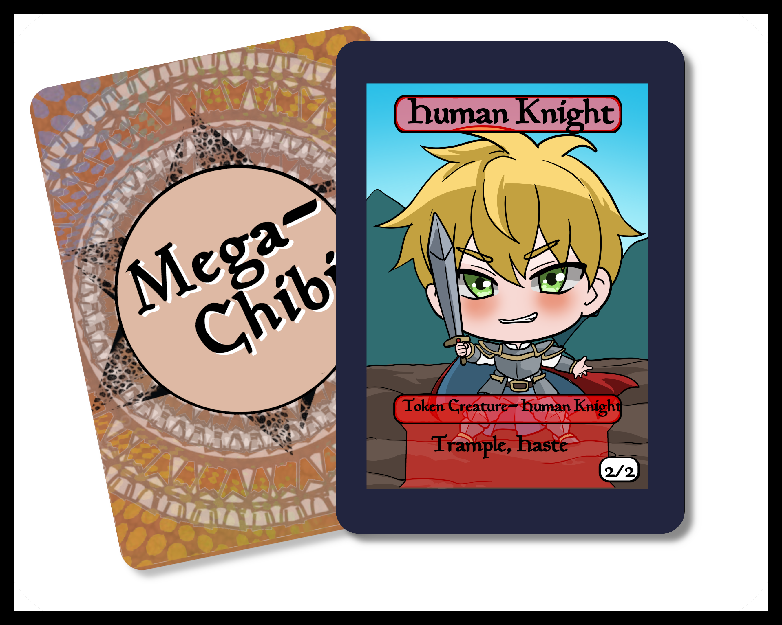 Human Knight 2-2 Token – Mega Chibi