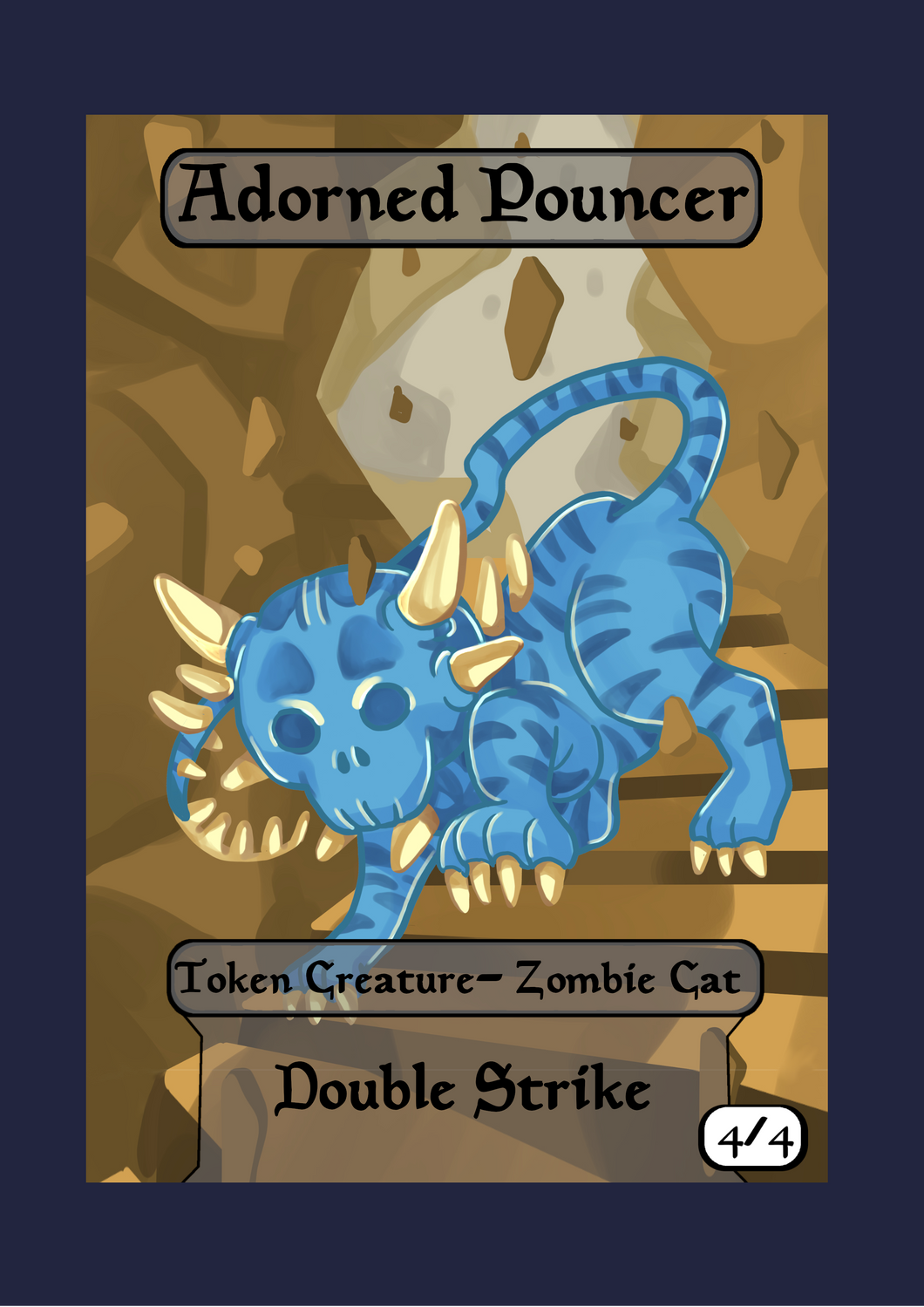 Adorned Pouncer 4/4 Token