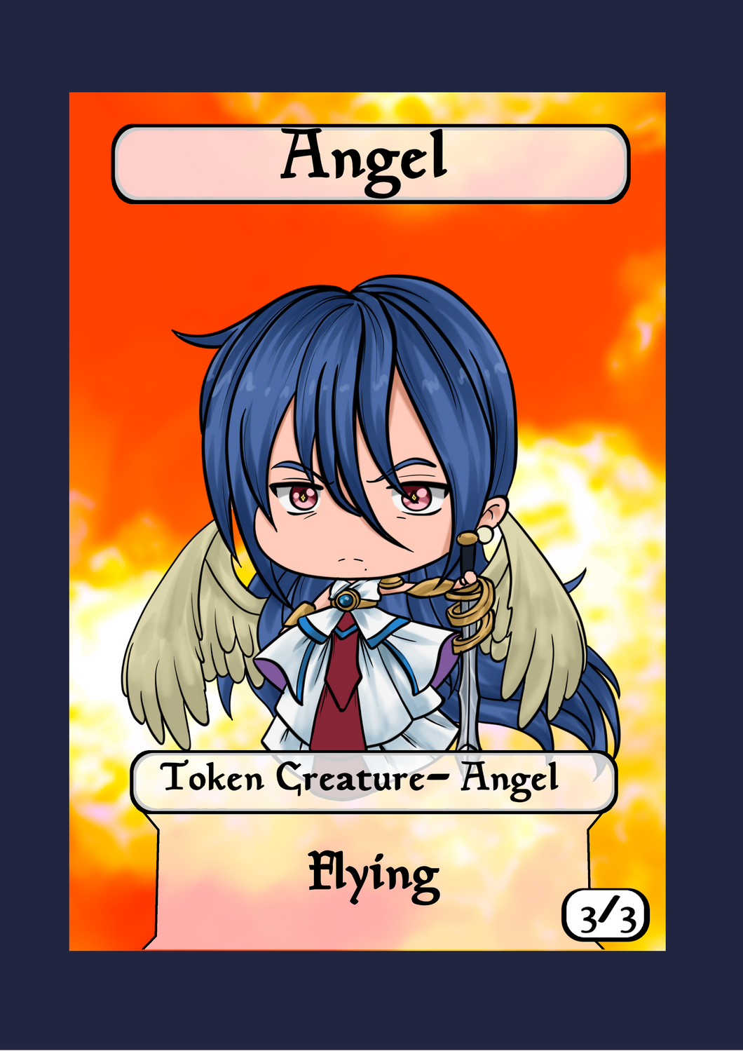 Angel 3/3 w/ Flying Token