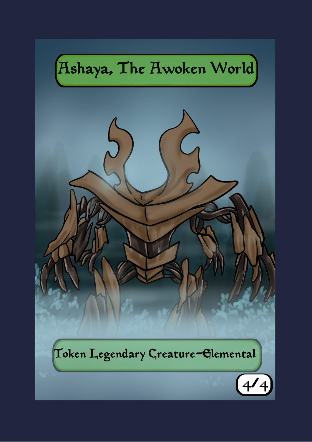 Ashaya, The Awoken World 4/4 Token