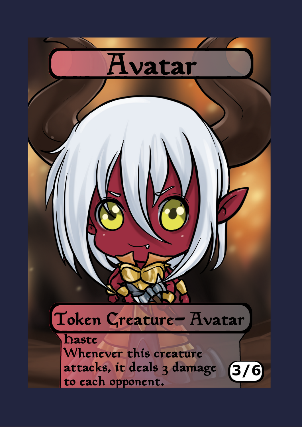 Avatar 3/6 w/ Trample Token