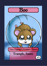 Load image into Gallery viewer, Boo Hamster 1/1 w/ Trample &amp; Haste Token
