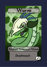 Load image into Gallery viewer, Wurm 3/3 w/ Deathtouch Token
