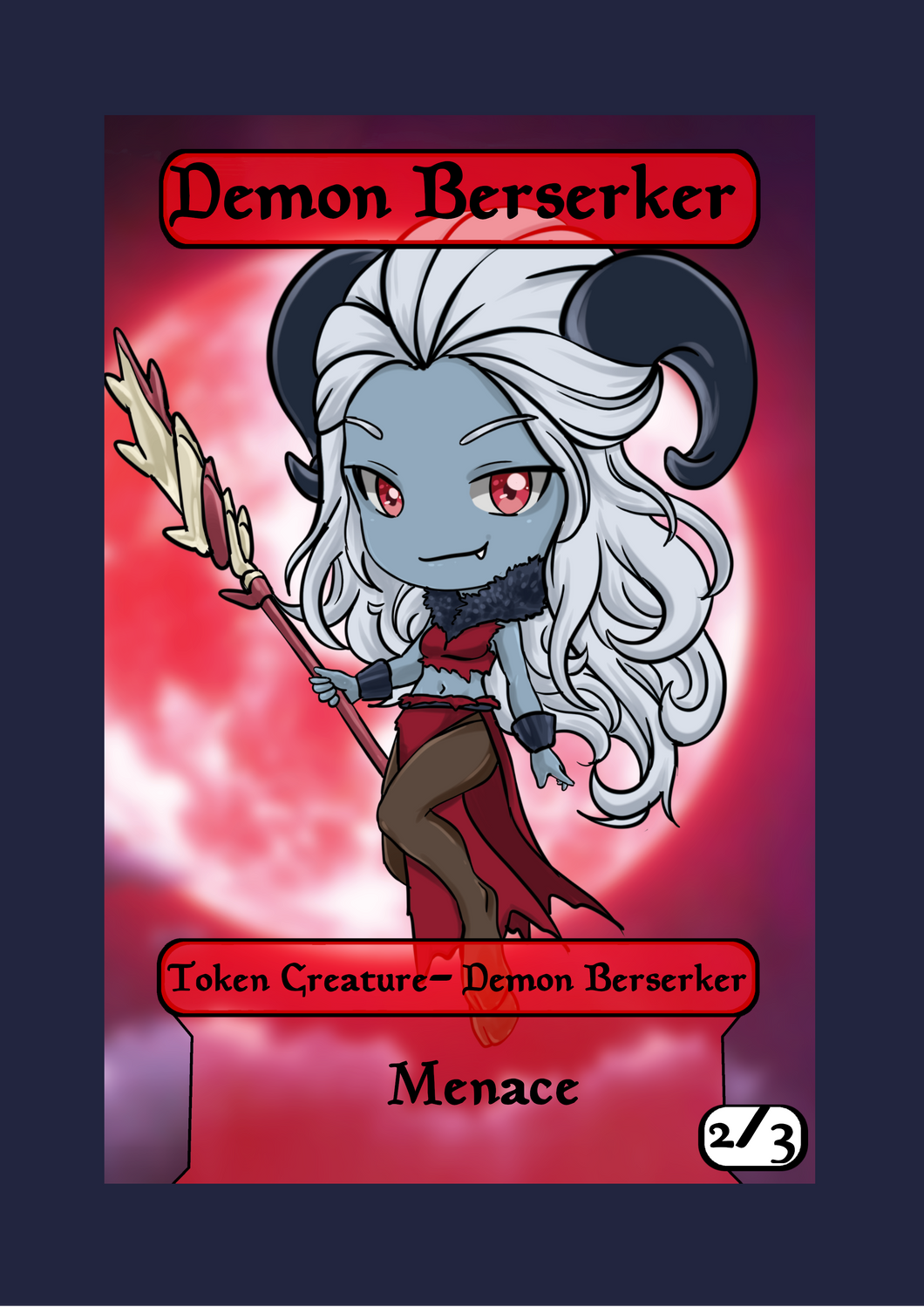 Demon Berserker 2/3 Token