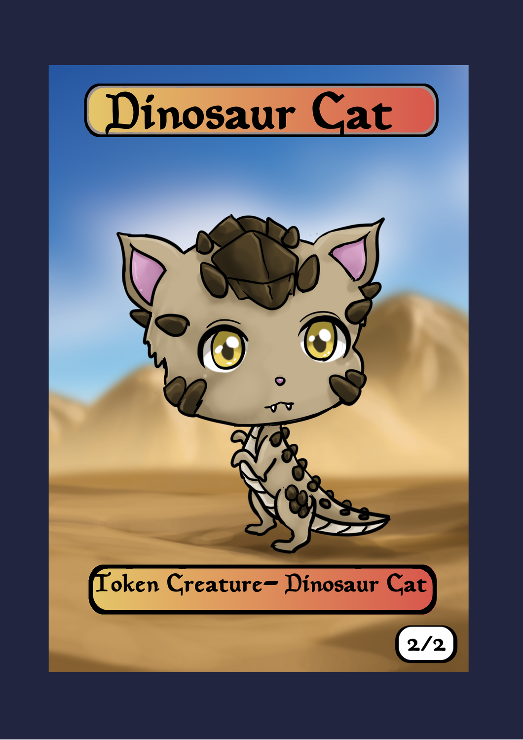 Dino Cat 2/2 Token