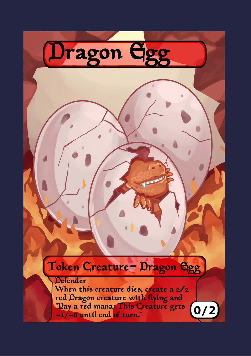 Dragon Egg 0/2 Token