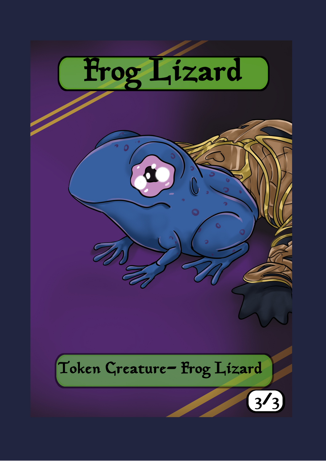 Frog Lizard 3/3 Tokens