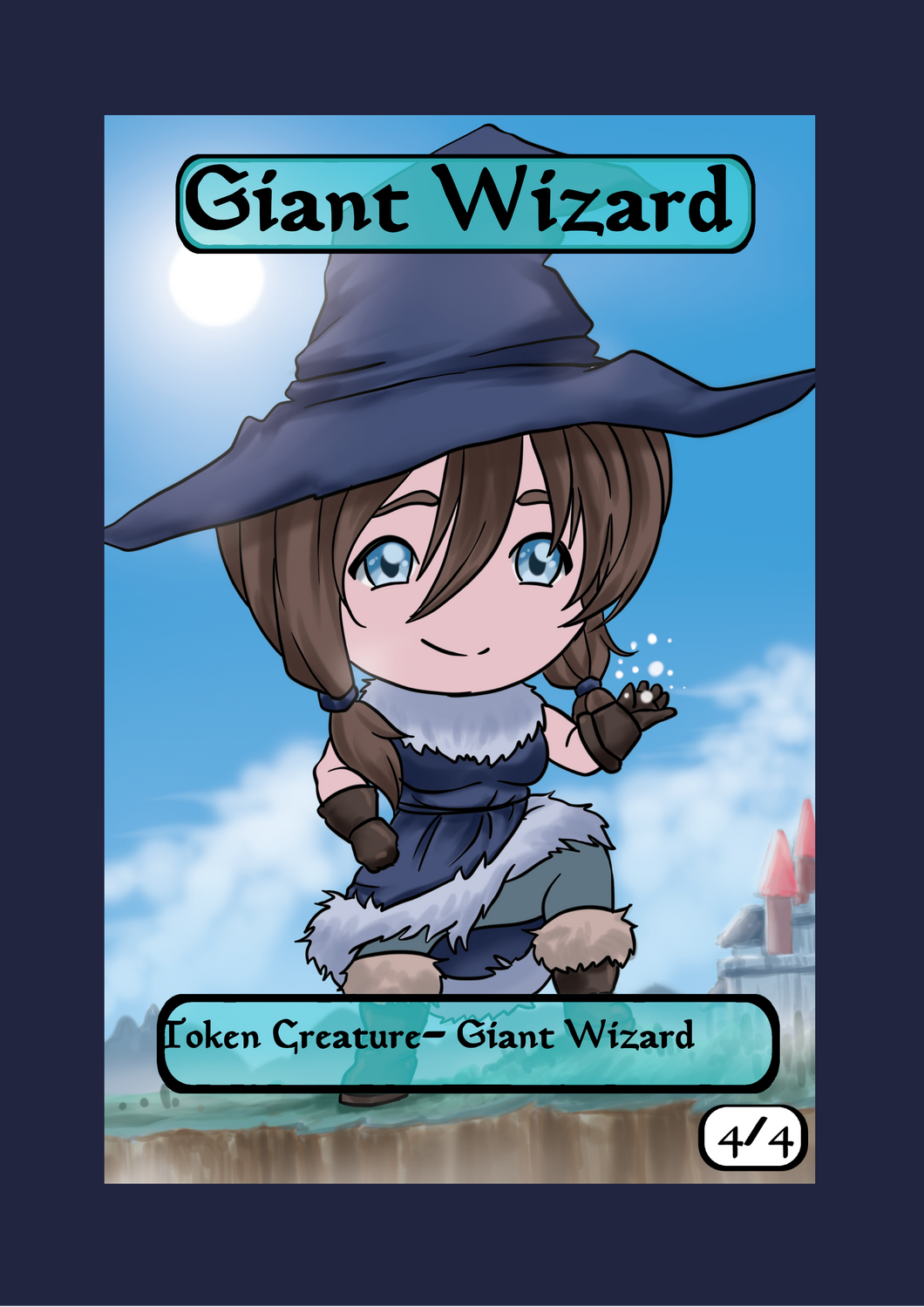 Giant Wizard 4/4 Token