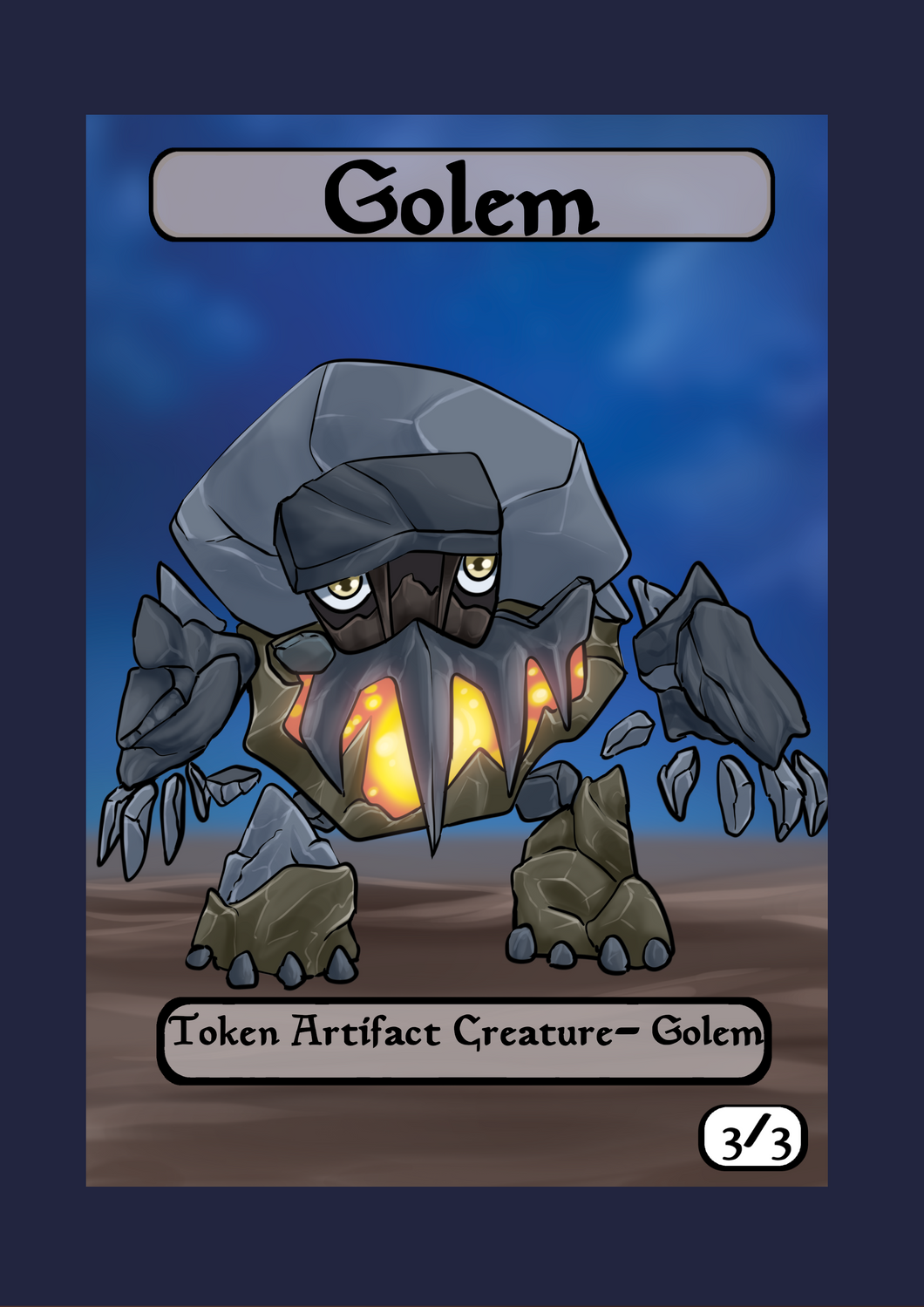 Golem 3/3 Token