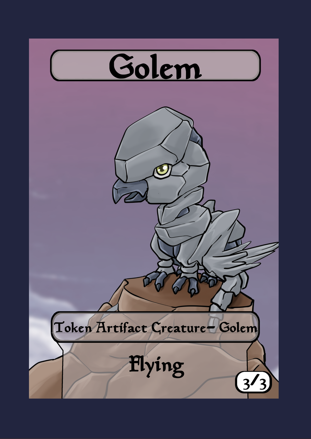 Golem 3/3 w/ Flying Token