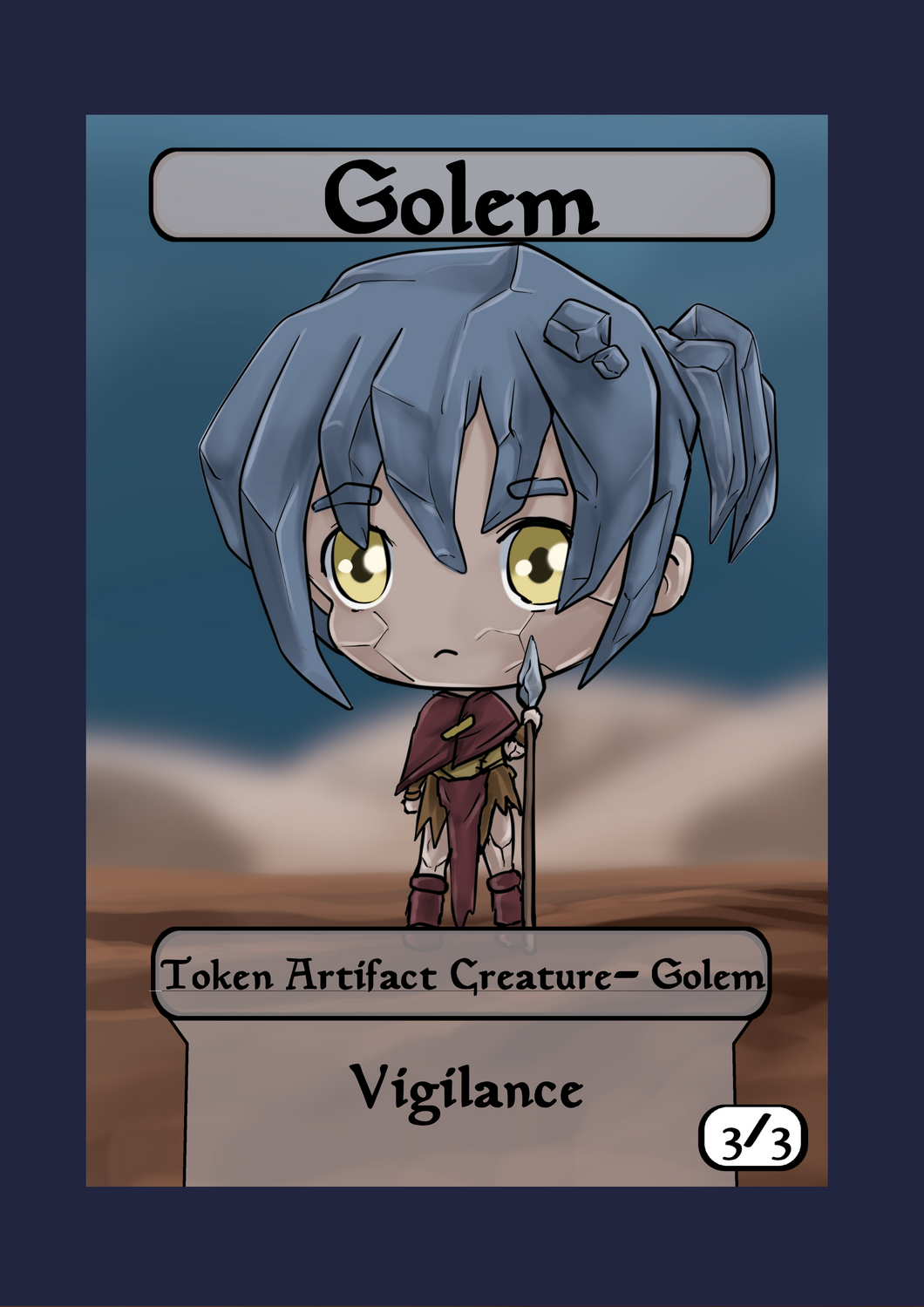 Golem 3/3 Vigilance Token