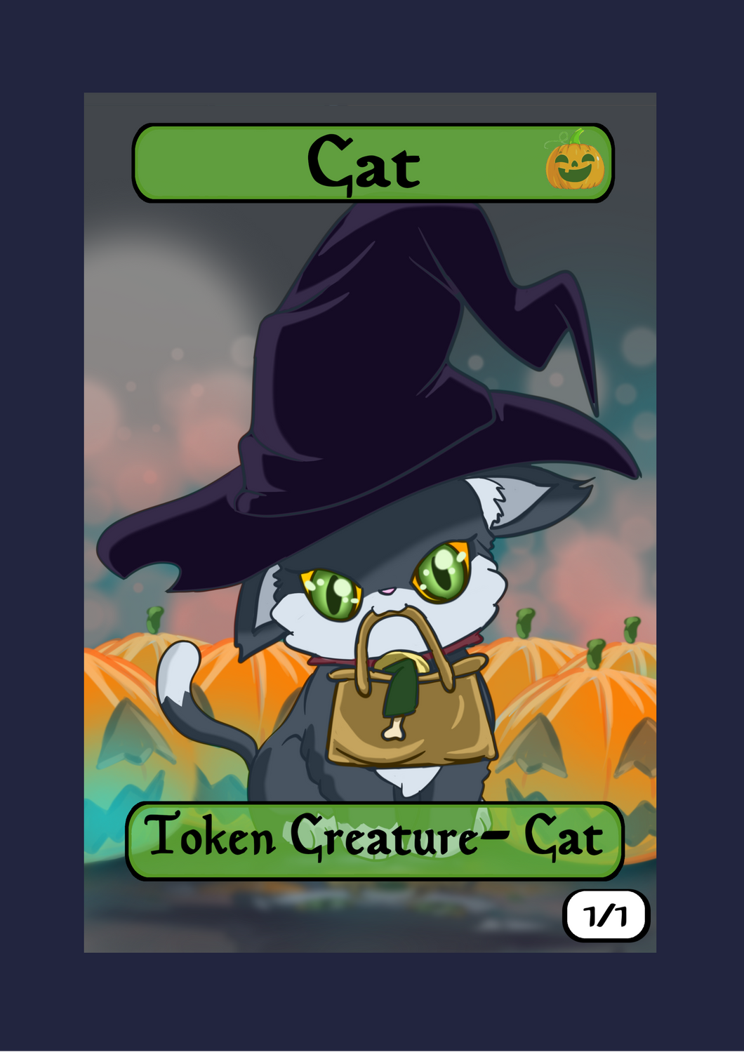 Cat 1/1 ( Halloween Edition) Token