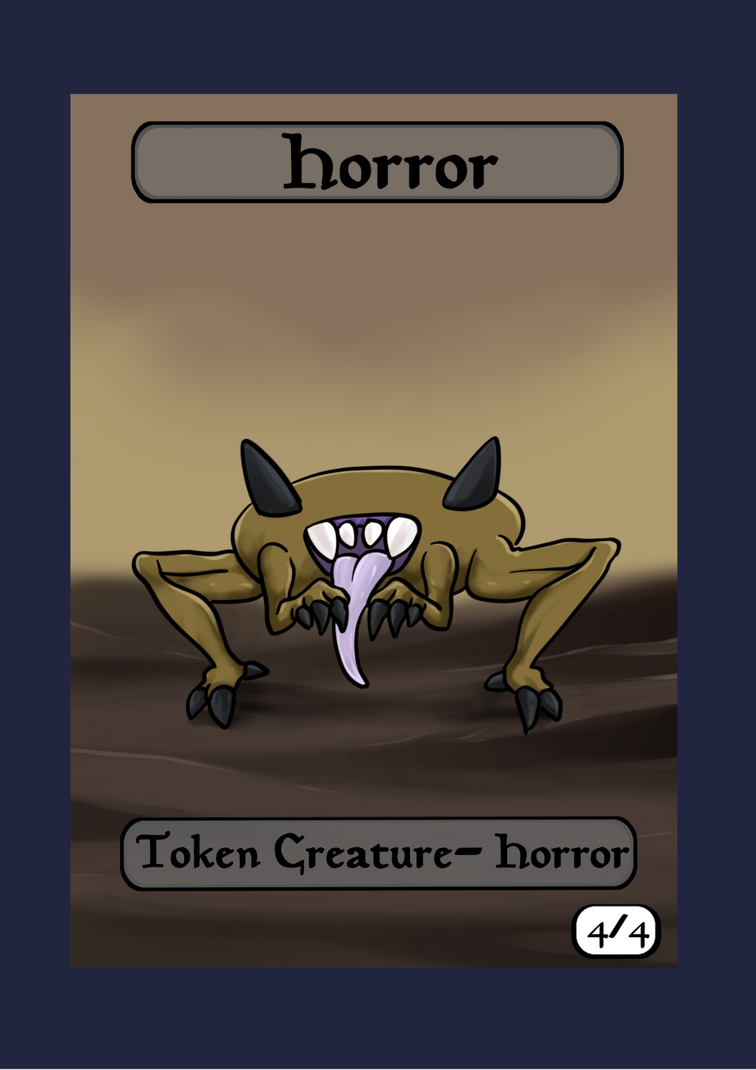 Horror 4/4 Token