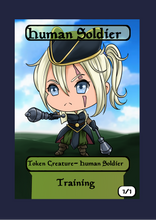 Load image into Gallery viewer, Human Soldier 1/1 w/ Training Token
