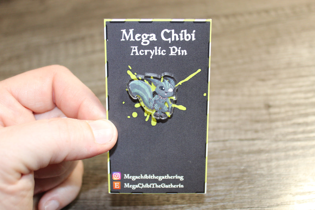 Chatterfang Acrylic Pin