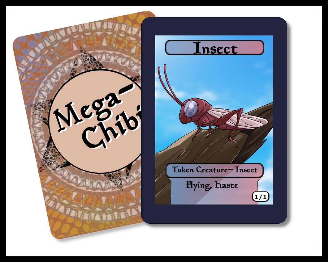 Insect 1-1 Flying Haste Creature Token