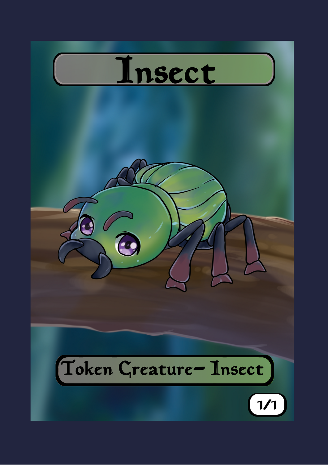 Insect Blue/ Green 1/1 Token