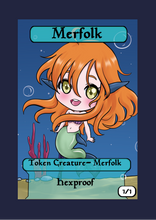 Load image into Gallery viewer, Merfolk 1/1 w/ Hexproof Token
