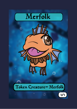 Load image into Gallery viewer, Merfolk 1/1 Token
