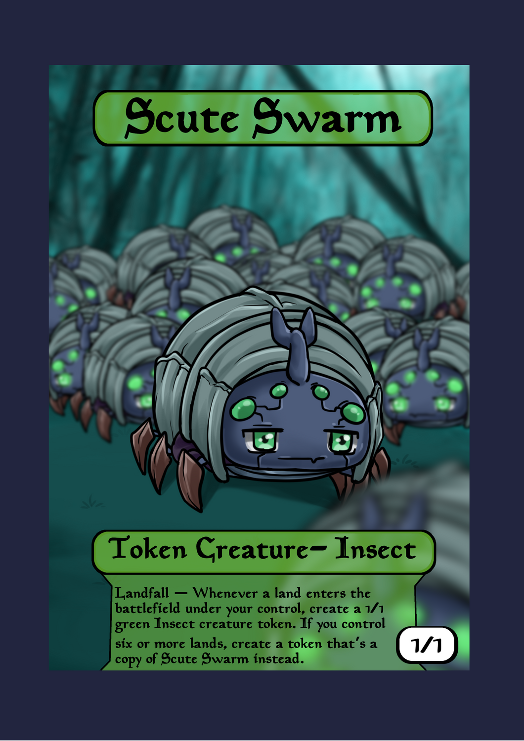 Scute Swarm 1/1 Token