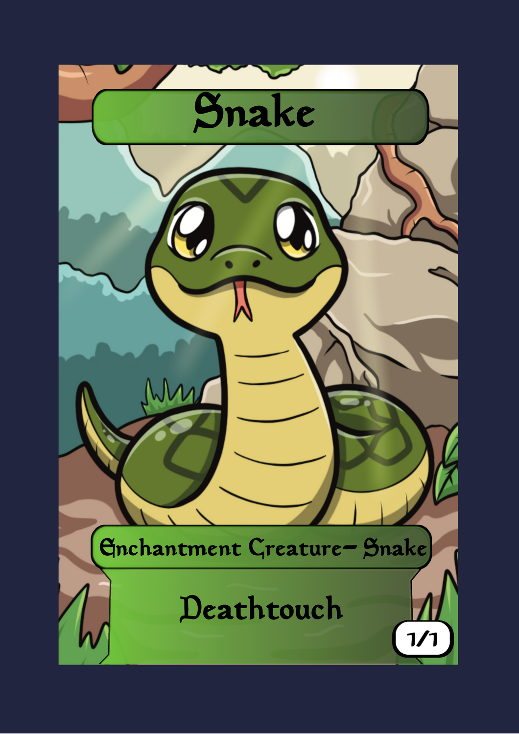 Snake 1/1 w/ Deathtouch Token