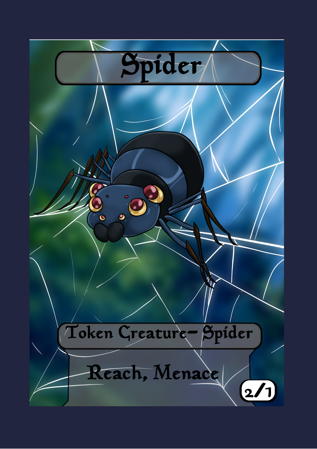 Spider 2/1 w/ Reach & Menace Token