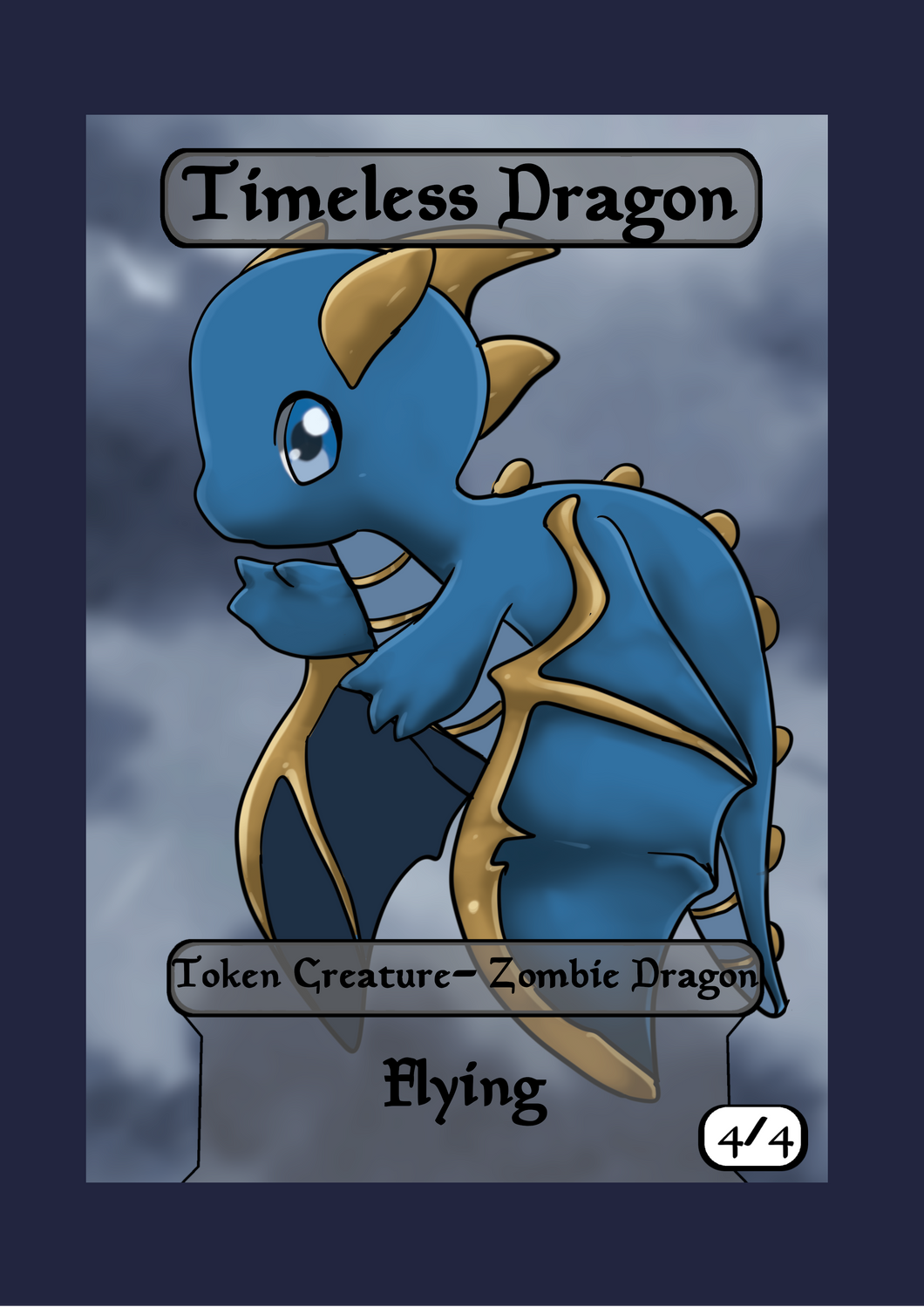 Timeless Dragon 4/4 w/ Flying Token
