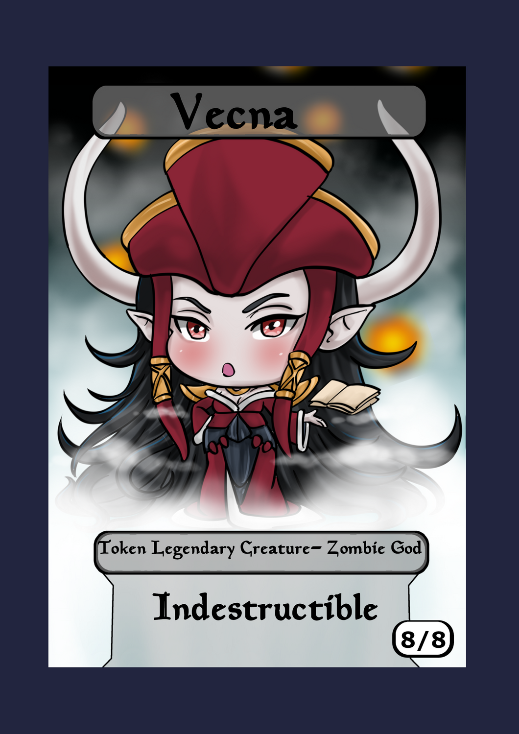 Vecna w/ Indestructible 8/8 Token Mega Chibi Vecna w/ Indestructible 8/8 Token Mega Chibi