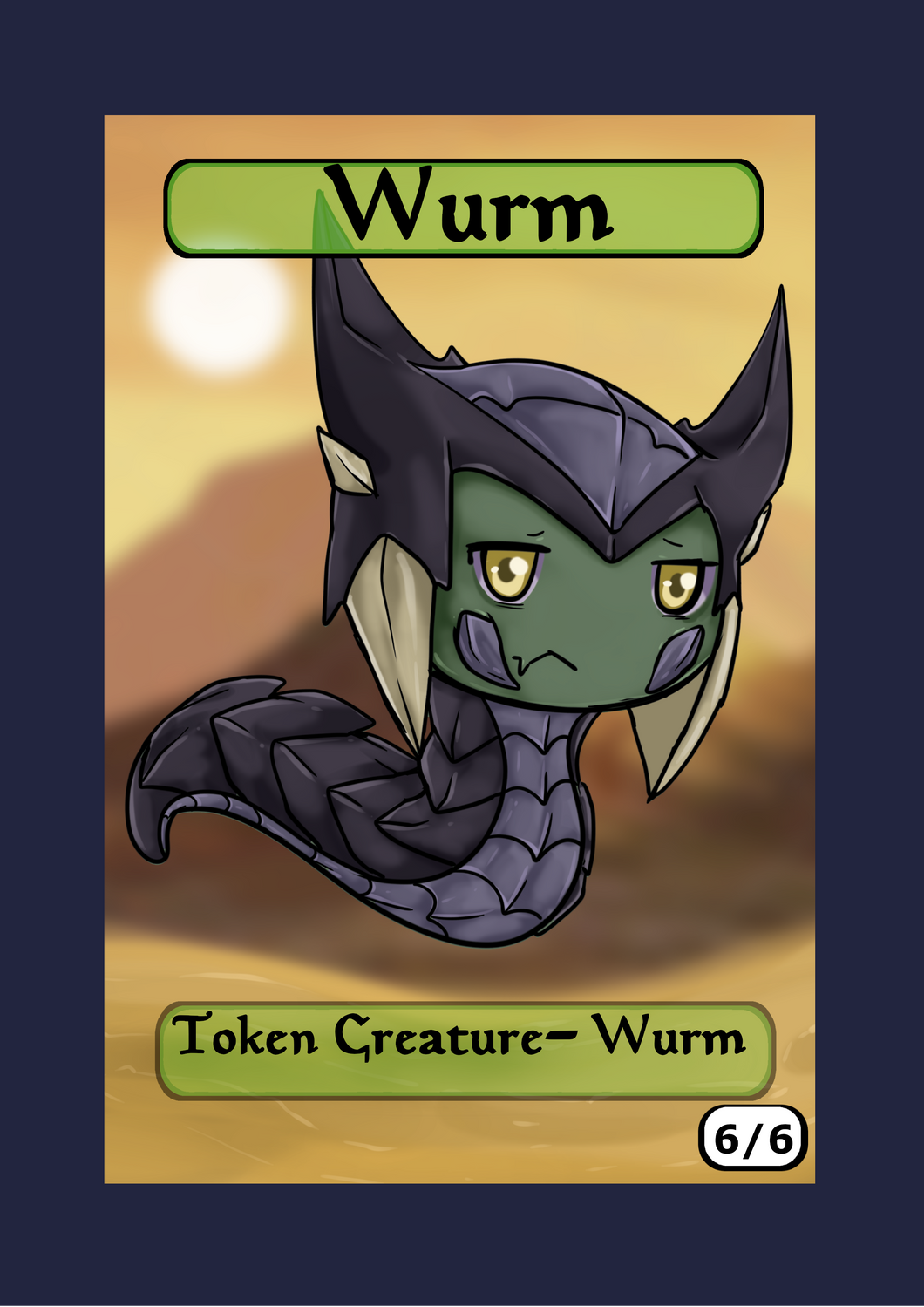 Wurm 6/6 Token