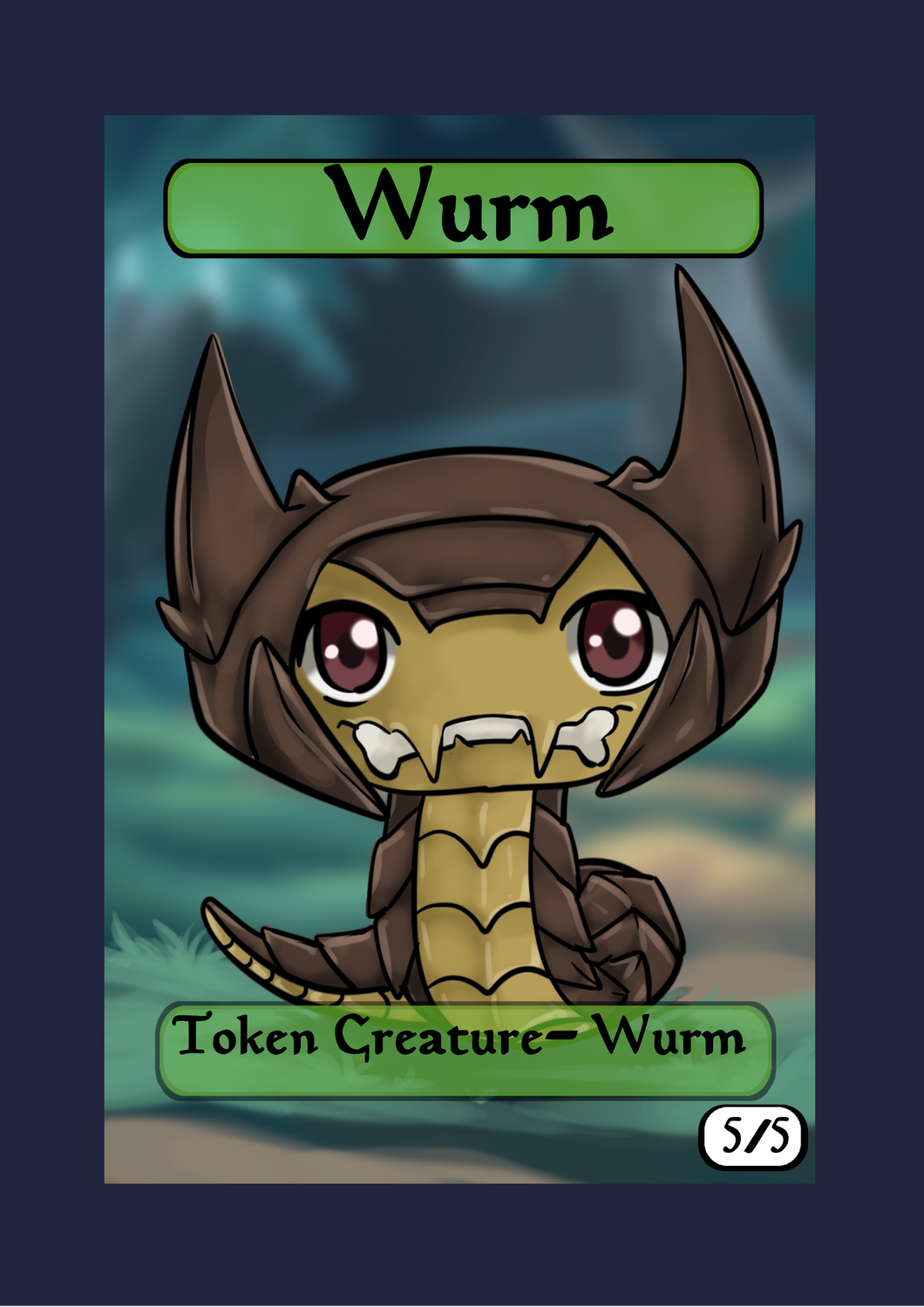 Wurm 5/5 Token