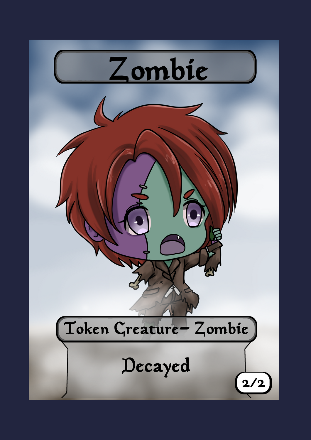 Zombie 2/3 w/ Decayed Token