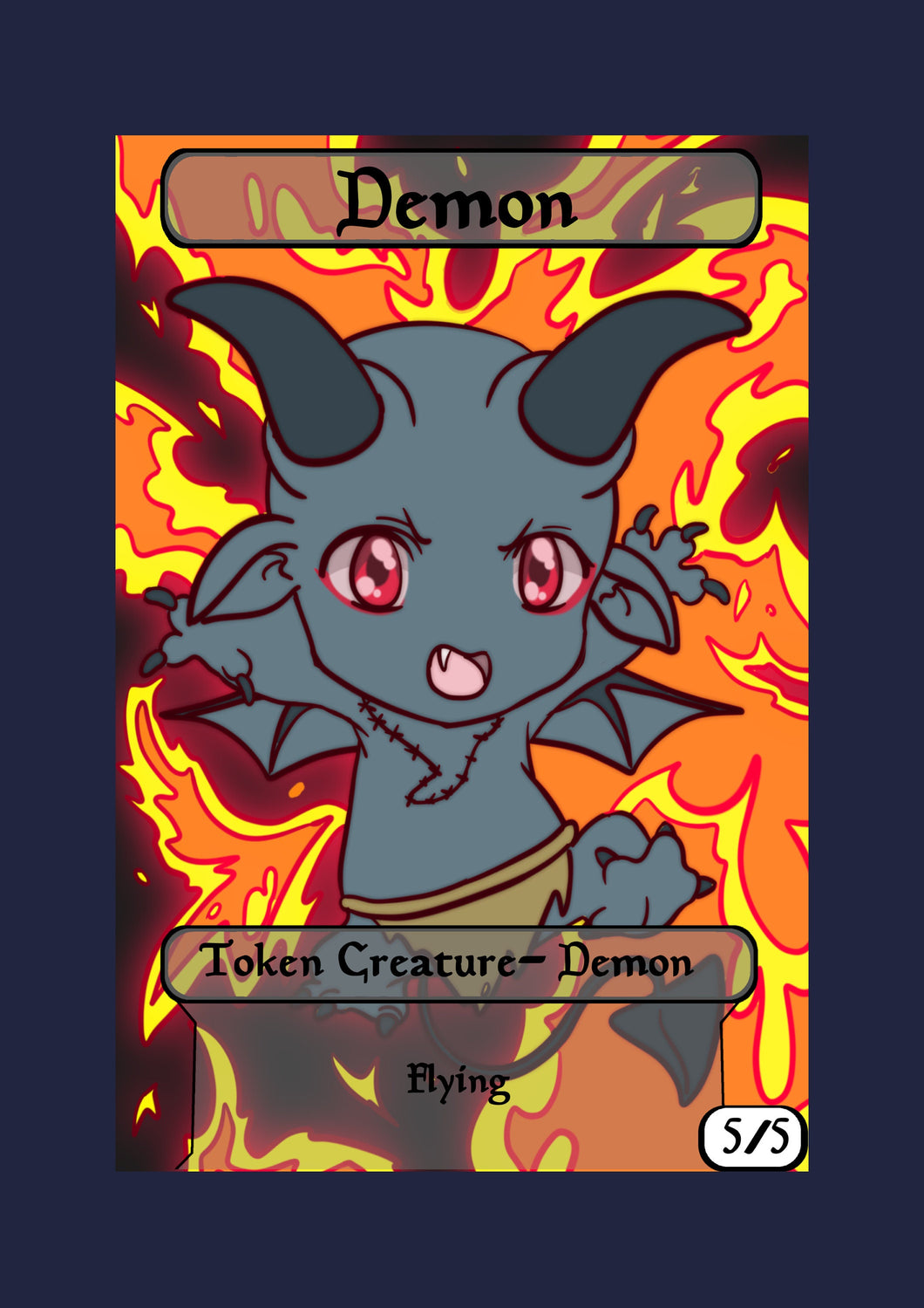 Demon 5/5 Token