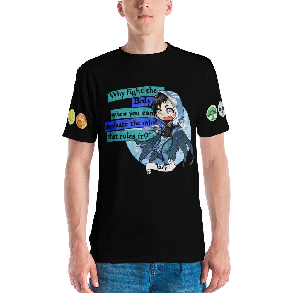 Chibi Jace Premium Tee, All over design with quote