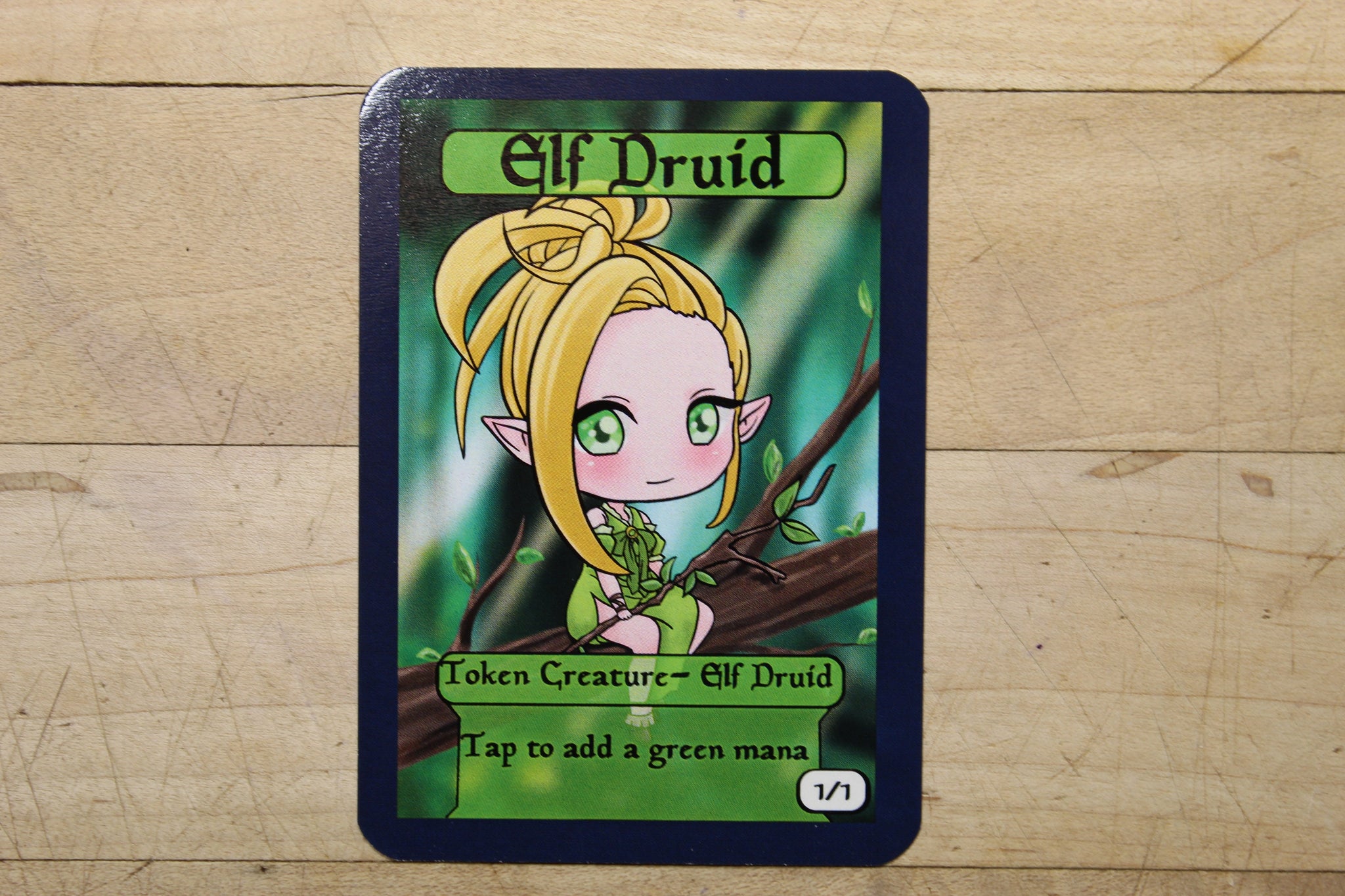 Elf Druid 1/1 Token – Mega Chibi