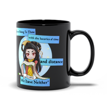 Load image into Gallery viewer, Azami, Lady Of Scrolls Black Mug
