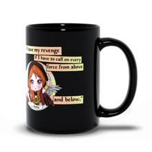 Load image into Gallery viewer, Chibi Kaalia Of The Vast With Quote Black Mug
