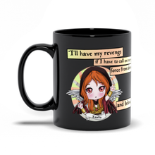 Load image into Gallery viewer, Chibi Kaalia Of The Vast With Quote Black Mug
