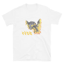 Load image into Gallery viewer, Fly Die Rise Repeat Syrix, Carrier of the Flame Funny Phoenix Unisex Tee

